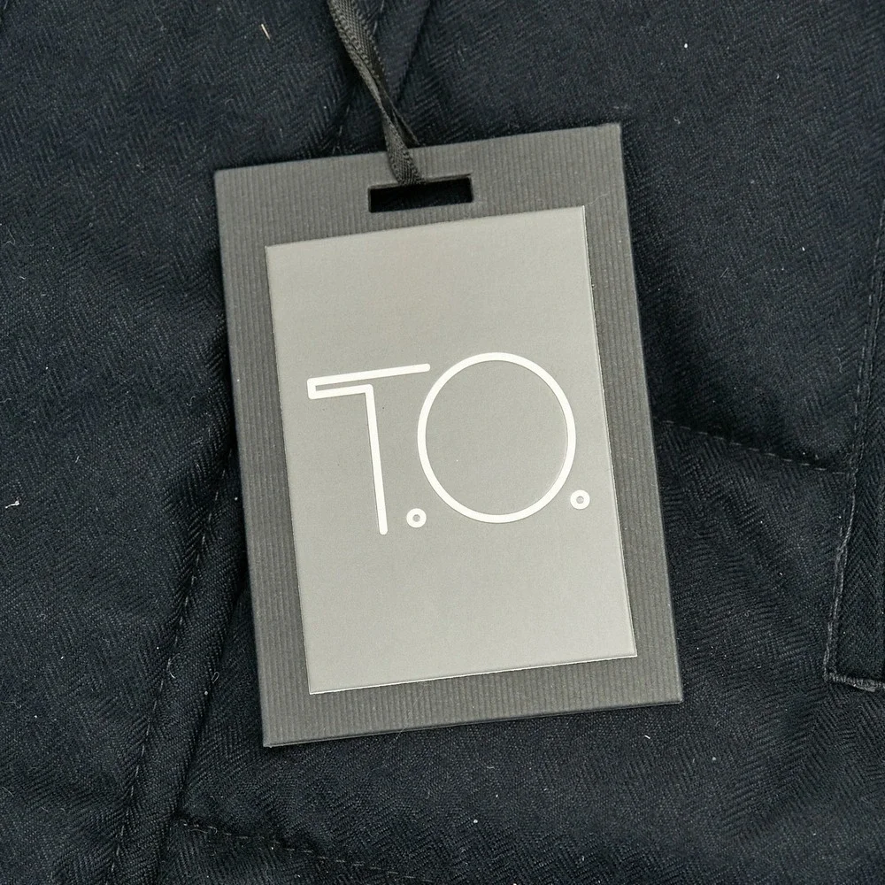 NWT T. O. Collection Patch Pocket‎ Puffer Coat Navy Kids Size 5 Winter Jacket